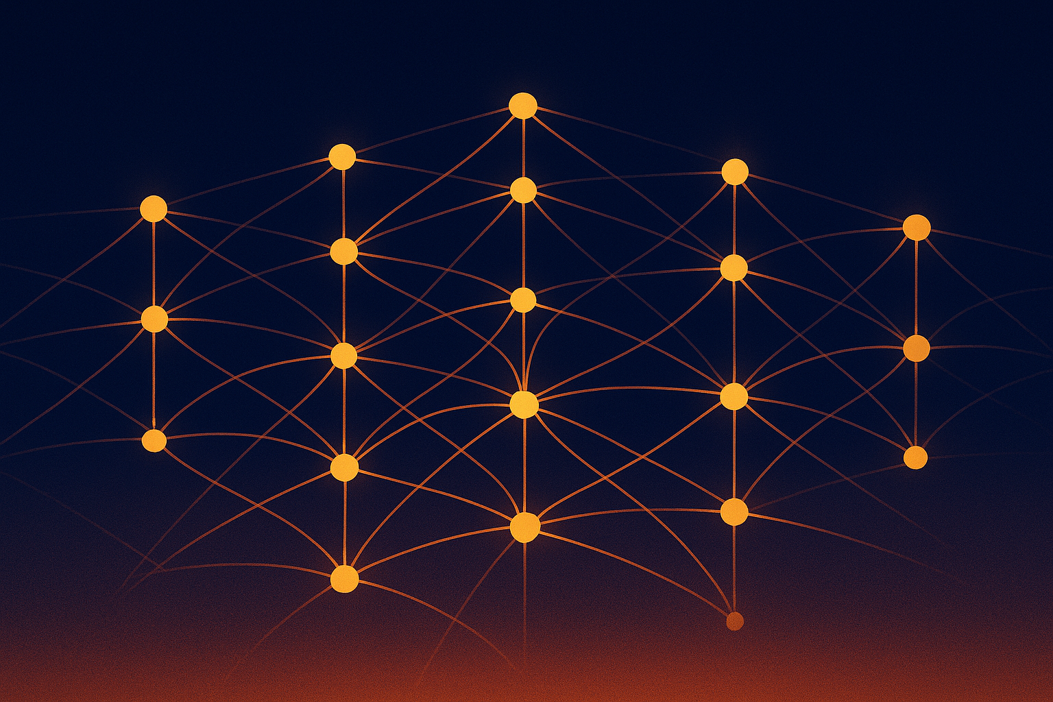 Abstract editorial illustration for: AI Accelerates Quantum Computing, Rewriting Security Timelines